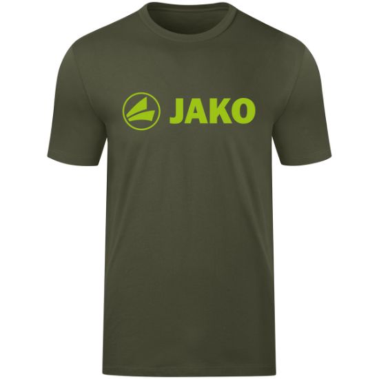Afbeeldingen van T-shirt Promo kaki/fluogroen